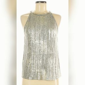 Anthropologie Moulinette Soeurs Gold Metallic Tank
